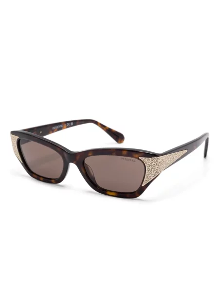 Ochelari de soare Swarovski de cristal maro