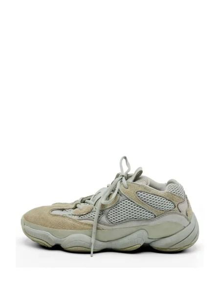 Sneakerși Adidas Yeezy cu șireturi din dantelă gri