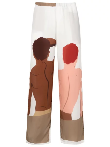 Cămașă Amir Slama de mătase cu imagine