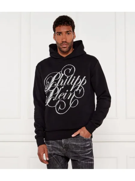Philipp Plein Hanorac Plein Coursive negru