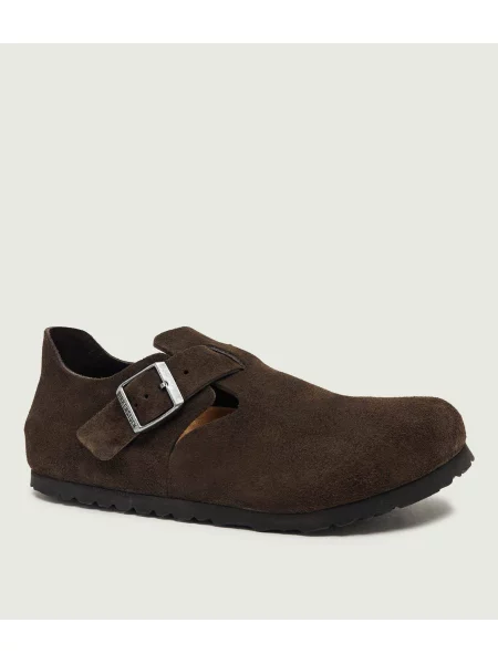 Birkenstock Pantofi London BS | piele întoarsă | narrow fit maro