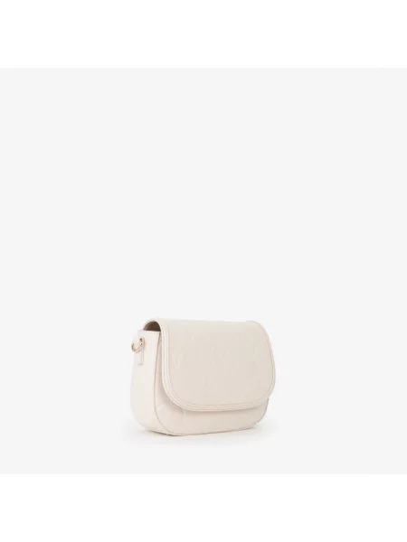 Lniana torebka crossbody Valentino By Mario Valentino beżowa
