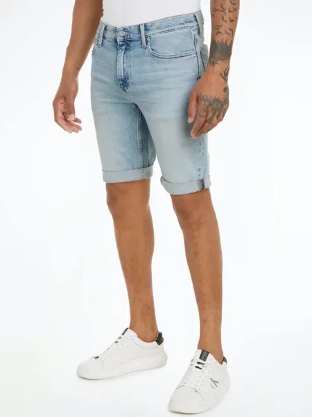 Τζιν σορτσάκια Calvin Klein Jeans μπλε