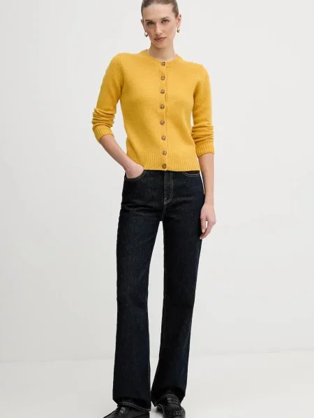 Calvin Klein Jeans jeansy high waist granatowe
