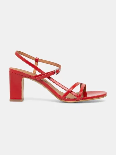 Кожаные босоножки Jonak красные