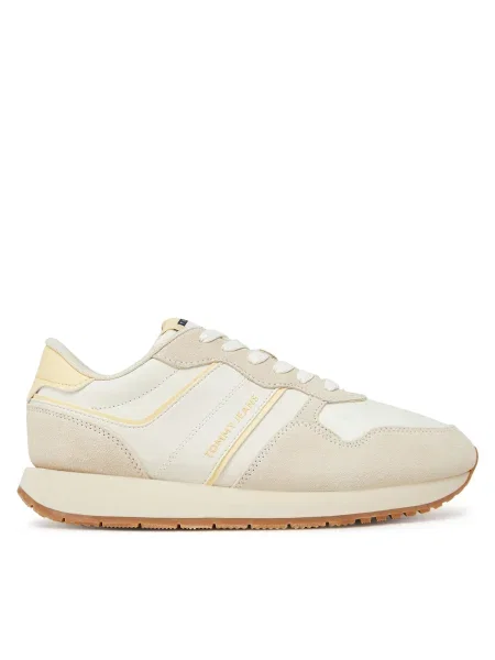 Sneakerși Tommy Jeans alb