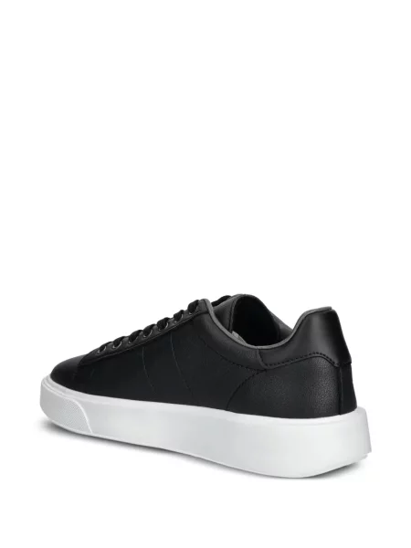 Sneakerși Blauer din piele cu autograf negru