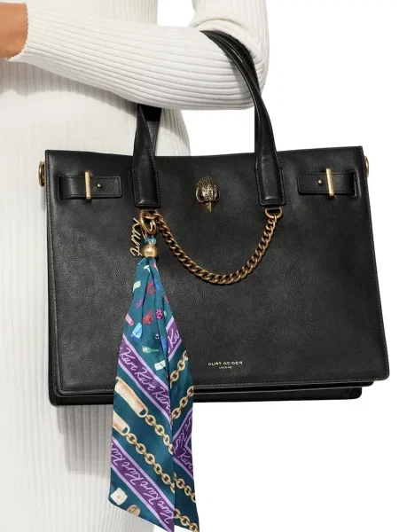 Кожаная сумка шоппер Kurt Geiger London