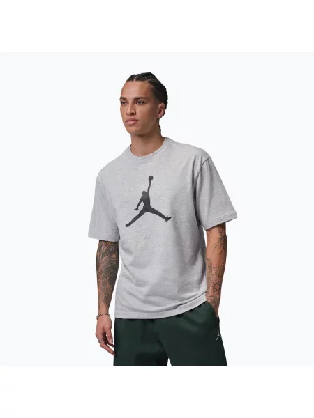 Tricou pentru bărbați Nike Jordan grey heather/black negru