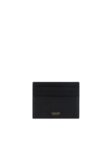 Portfel Ferragamo elegancki czarny