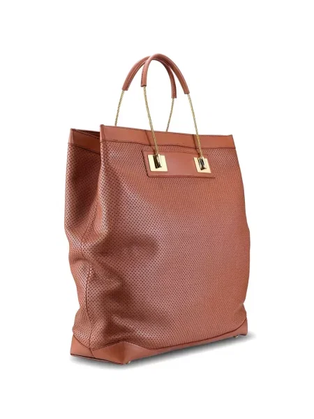 Δερμάτινη τσάντα shopper Tyler Ellis καφέ