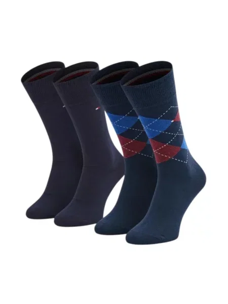 Skarpety w zestawie 2 szt. Tommy Hilfiger niebieskie