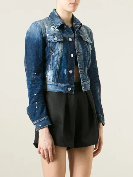 Geacă de blugi Dsquared2 albastru