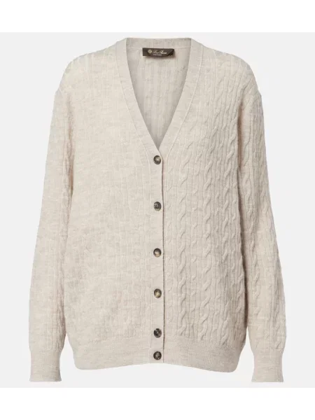 Cardigan Loro Piana de lână bej