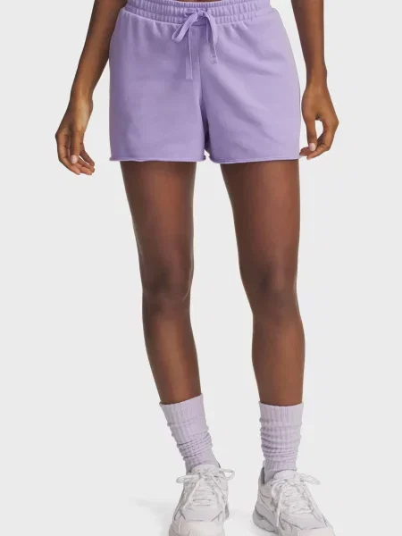 Короткі махрові спортивні шорти Under Armour фіолетові