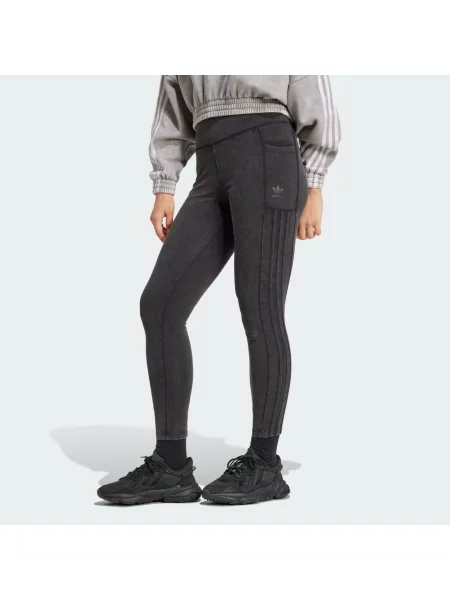 Washed Leggings czarne