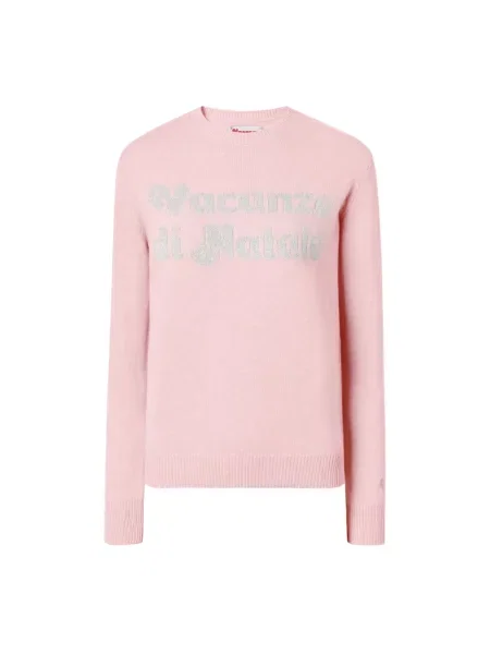 Sweter Mc2 Saint Barth wełniany różowy