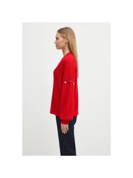 Sweter Sportmax wełniany czerwony