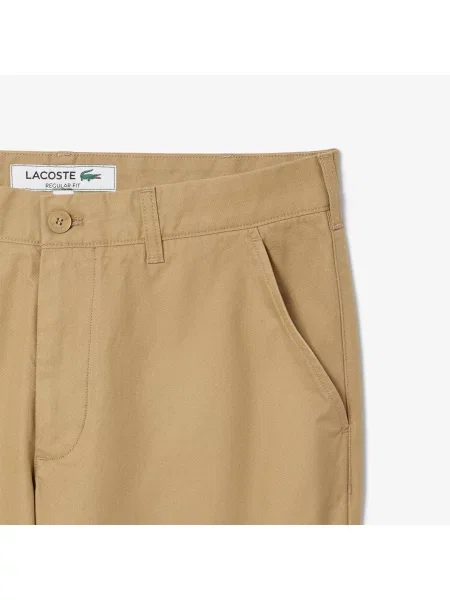 Lacoste Spodnie Chino Regular Fit beżowy