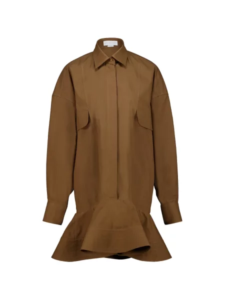 Fodros mini ruha Stella Mccartney barna