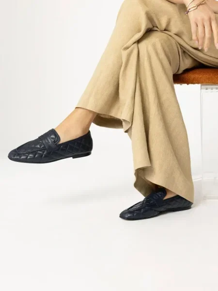 Matlasat pantofi loafer Sophique albastru