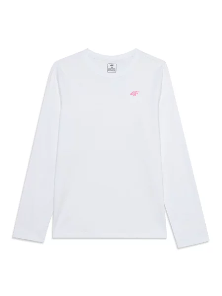 4F Junior Tricou funcțional alb
