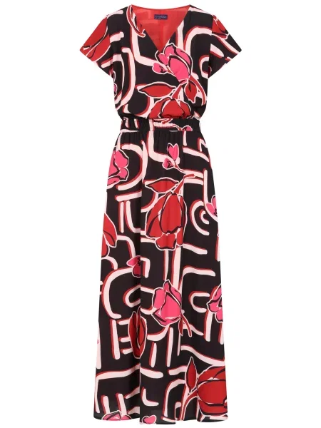 HotSquash Rochie roz / roșu intens negru