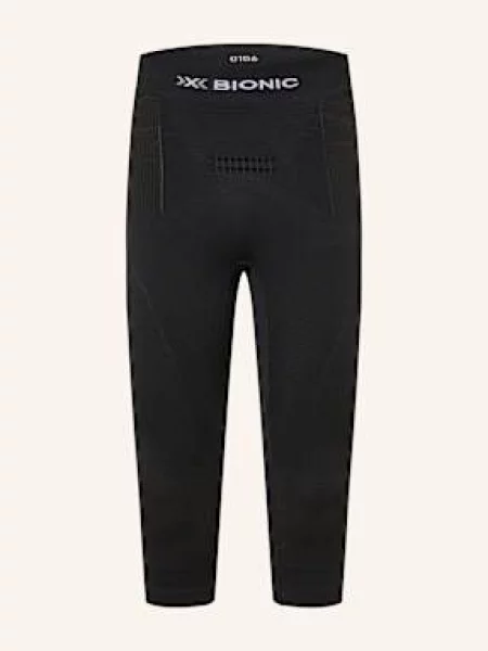 X-Bionic Funkční Kalhoty Energy Accumulator Se Zkrácenou Délkou Nohavic opal black/arctic white bílé