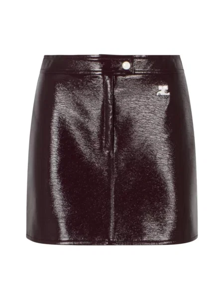 Spódnica mini Courreges brązowa