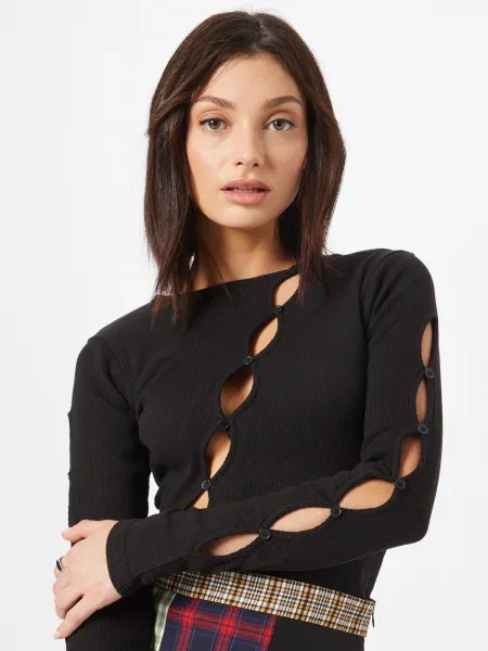 Nasty Gal Majica črna