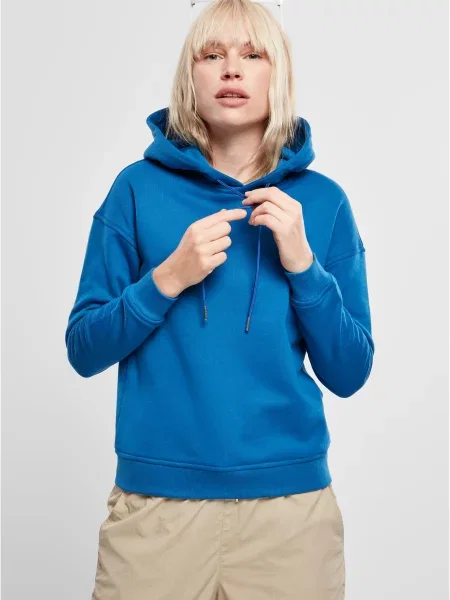 Bluza z kapturem Urban Classics niebieska