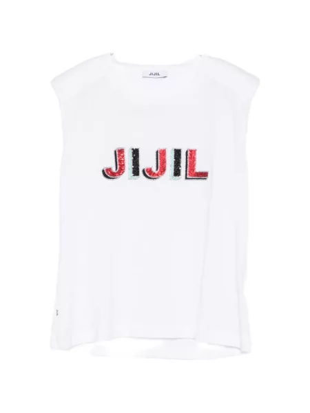 Tricou Jijil Jolie cu paiete alb