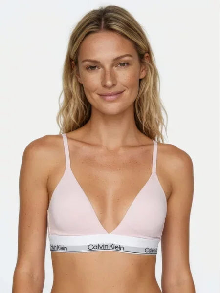 Calvin Klein Underwear Liemenėlė šviesiai pilka juoda / balta rožinė