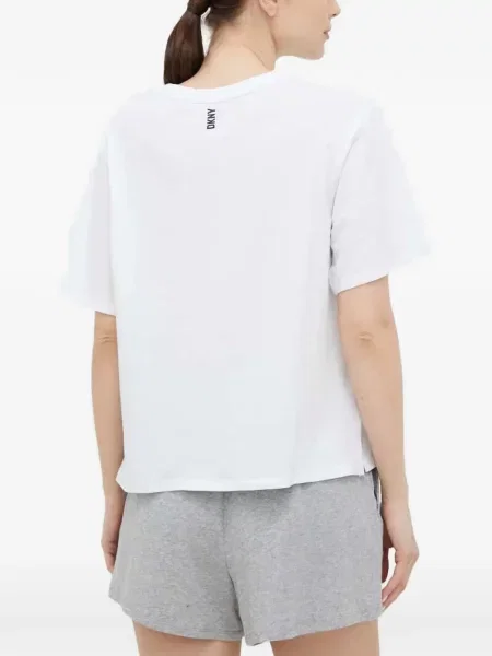 Pijamale Dkny cu imagine alb