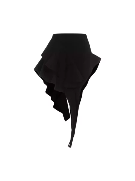 Spódnica mini Mugler z falbankami czarna