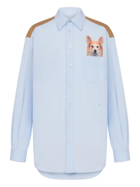 Риза Moschino синьо