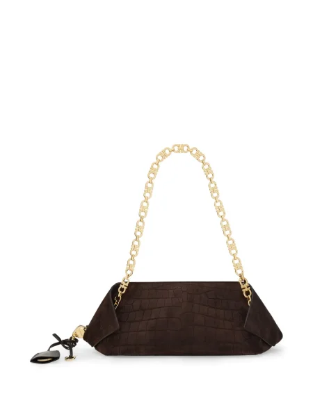 Geantă Ferragamo mini maro