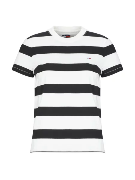 Džerzej tričko Tommy Jeans biela