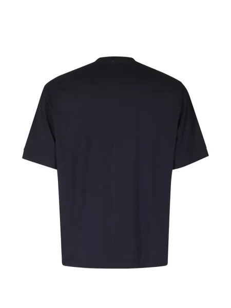 Tricou Paolo Pecora cu decolteu rotund albastru