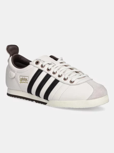 Кожаные кроссовки Adidas Originals бежевые