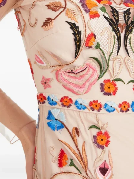 Дълго костюм макси рокля Temperley London на цветя