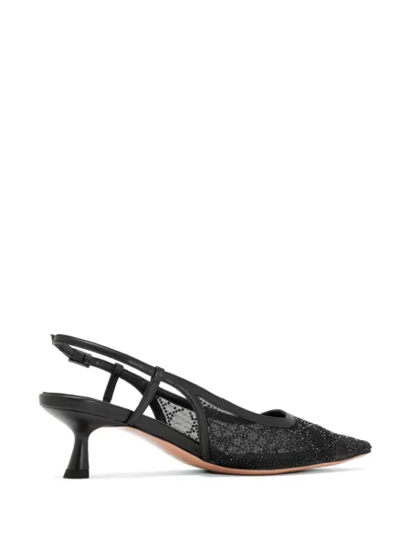 Pantofi cu toc Nicoli de cristal negru