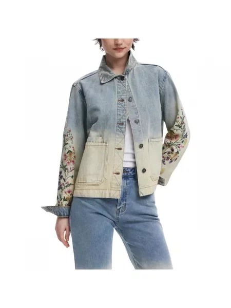 Jeansová bunda Desigual modrá