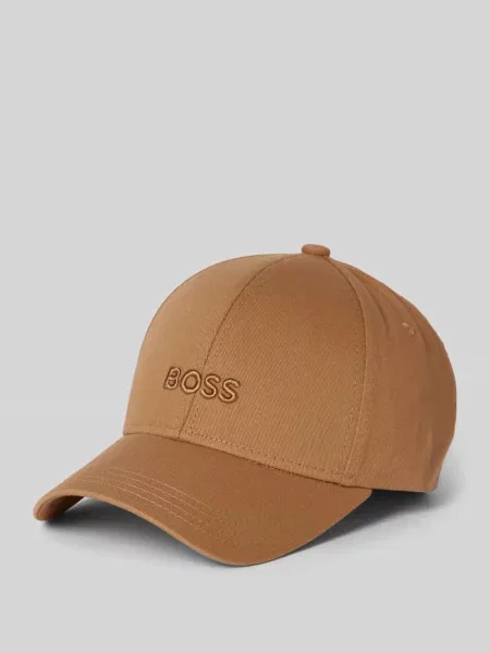 Czapka z daszkiem BOSS beżowa