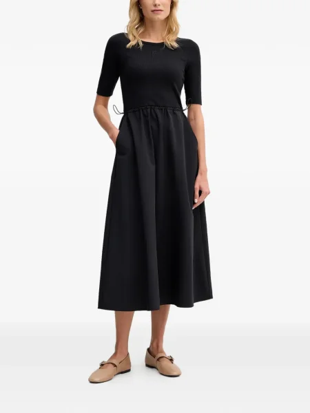 Rochie midi Dkny până la genunchi de costum negru