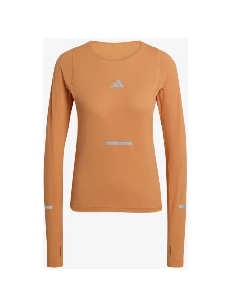 Koszulka adidas Climacool+ długa z krótkim rękawem XL pomarańczowa