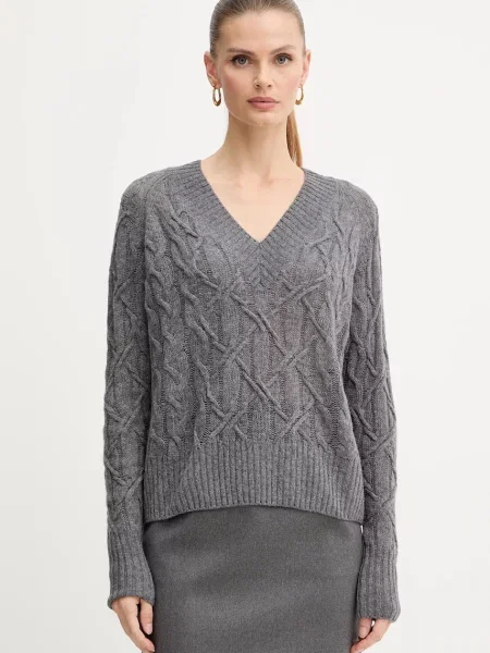 Ermanno Scervino pulover de lână light gri