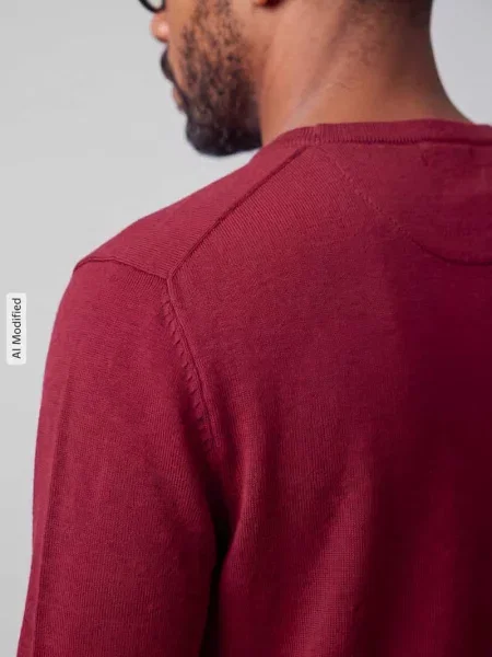 Sweter z czystej bawełny Tom Tailor czerwony