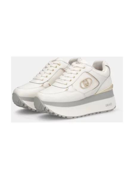 Sneakersy Liu Jo skórzane białe