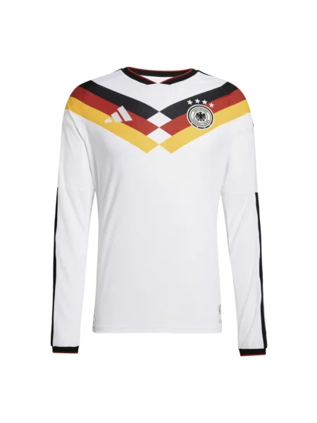 Koszulka Adidas z długim rękawem z dżerseju biała